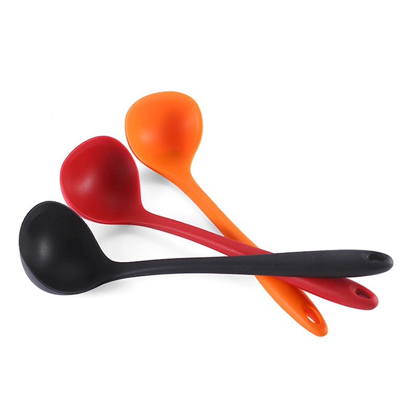 Long Handled Silicone Spoon