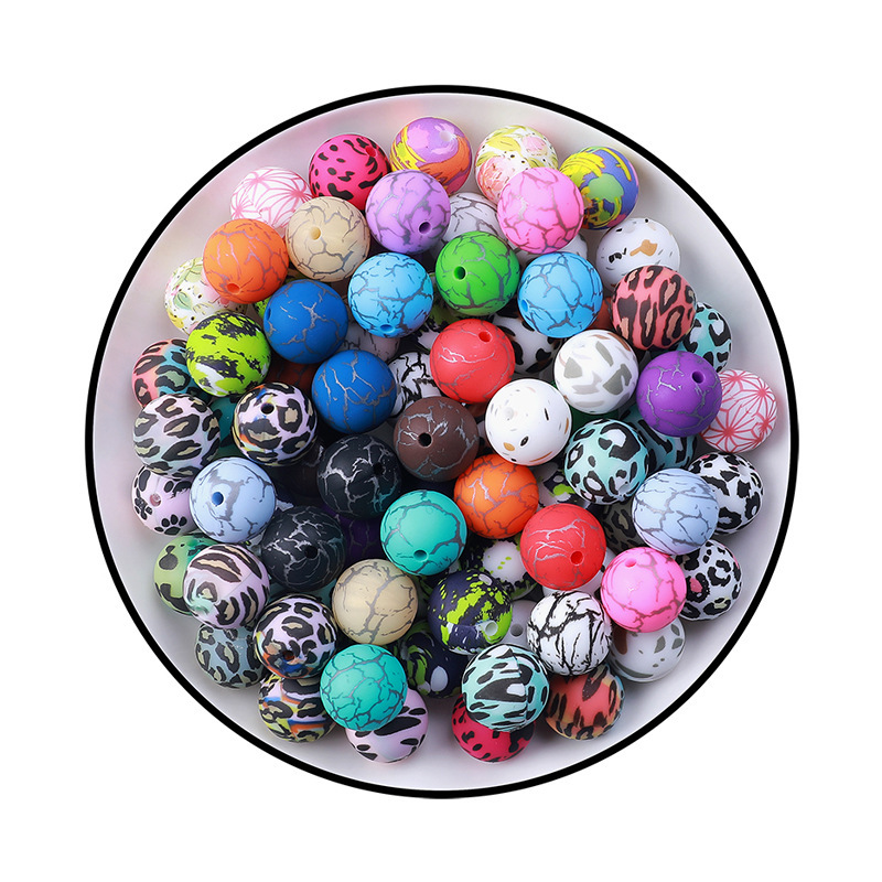 Mixed Colors Silicone Beads