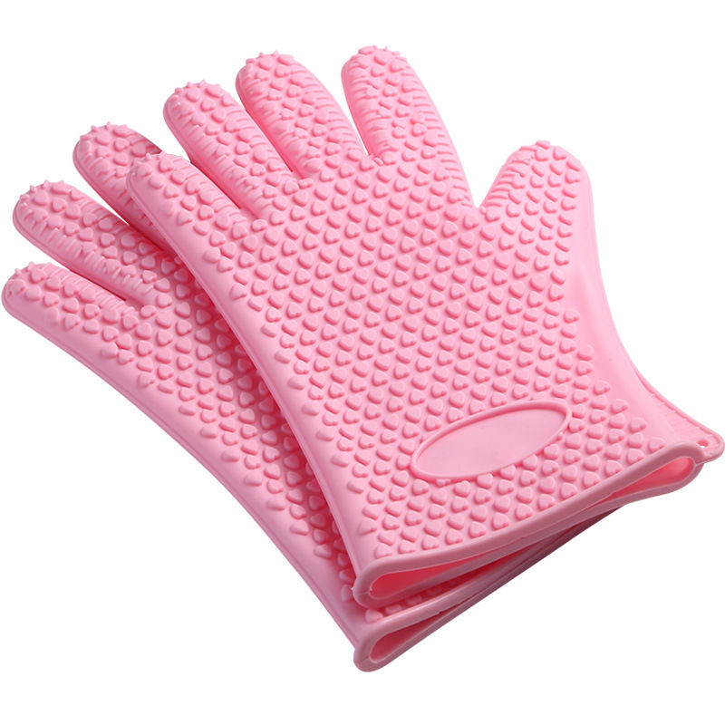 Silicone Oven Mitts with Non-slip Textured Grip