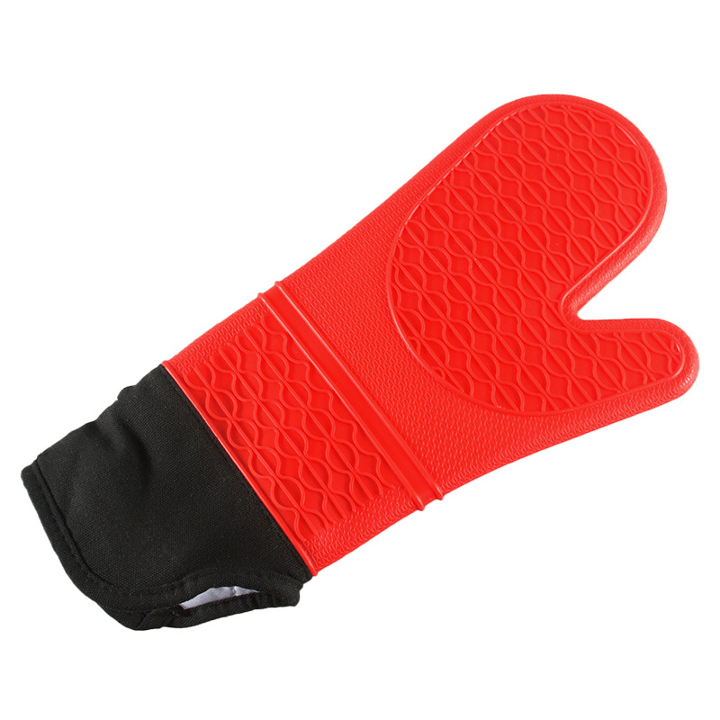 Silicone Oven Mitts with Quilted Liner