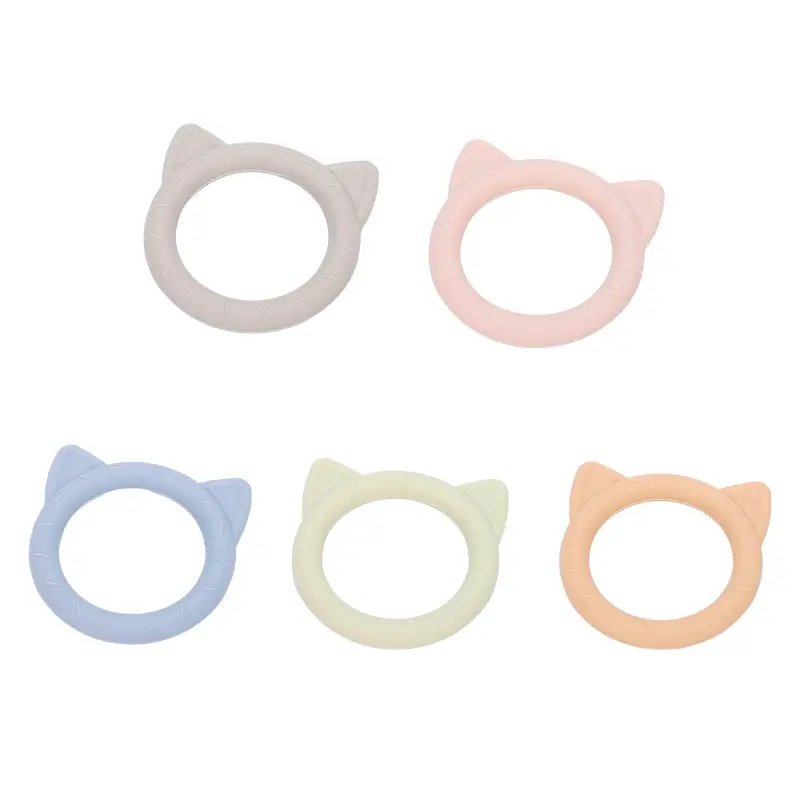 Multi Color Ring Silicone Teether